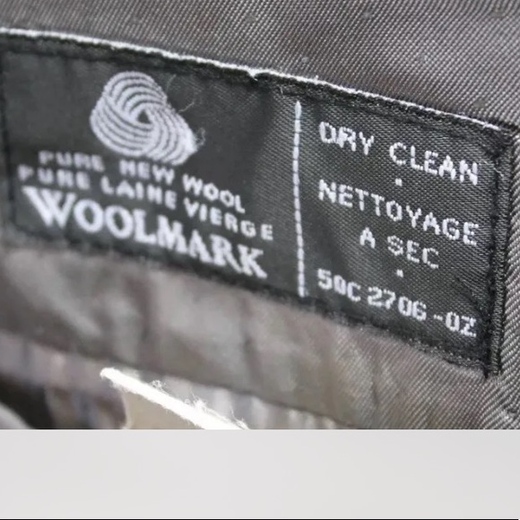 Calvin Klein Pin Stripe Black Blazer Lined Made In Canada 40R 100% Wool Men - Picture 2 of 13